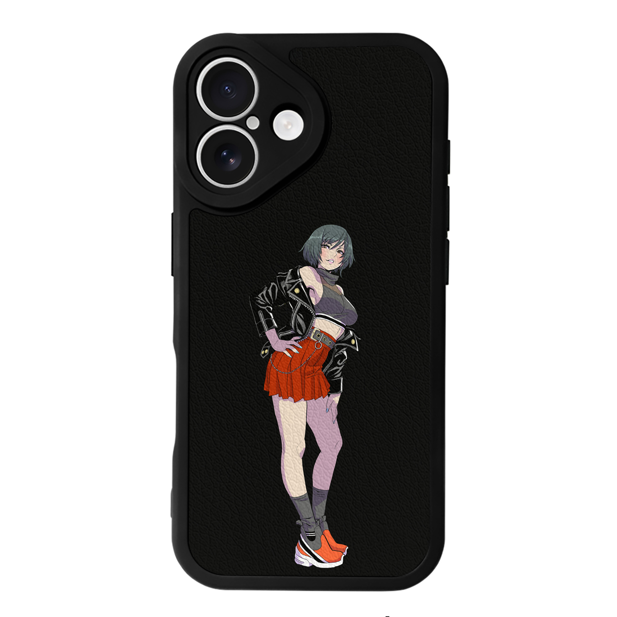 （画像用） 呪術廻戦 Jujutsu Kaisen 【iPhone 16シリーズ対応】シリコンスマホケース（レザー調） 材質：シリコン